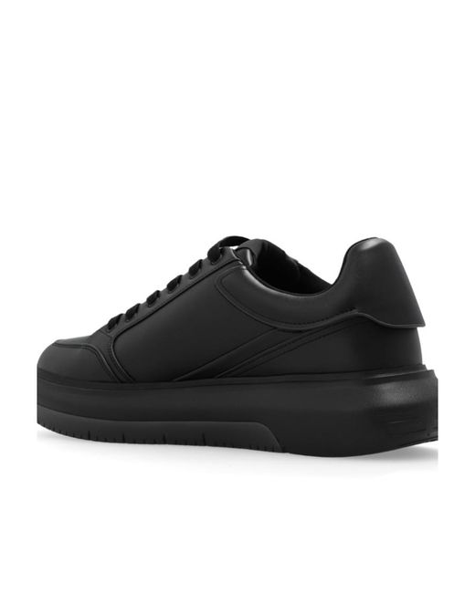 Emporio Armani Black Sneakers With Logo for men