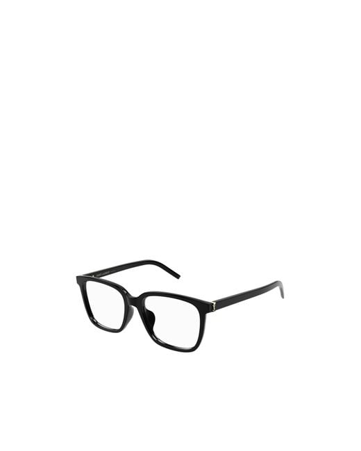 Saint Laurent White Eyewear Square-Frame Glasses