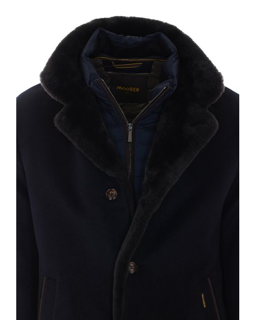 Moorer Blue Long-Sleeve Jacket for men