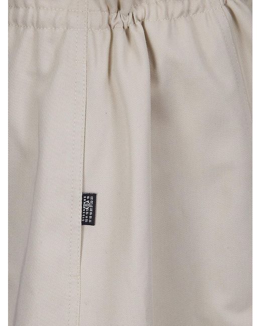MM6 by Maison Margiela Gray Elasticated Waistband Midi Skirt