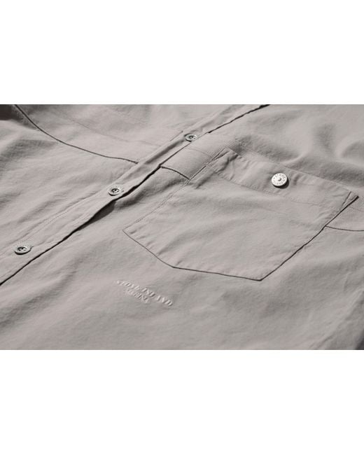 Stone Island Gray Long-Sleeved Shirt for men
