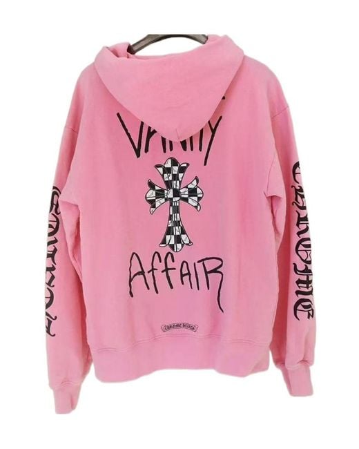 Chrome Hearts Pink Hooded Sweatshirt for men