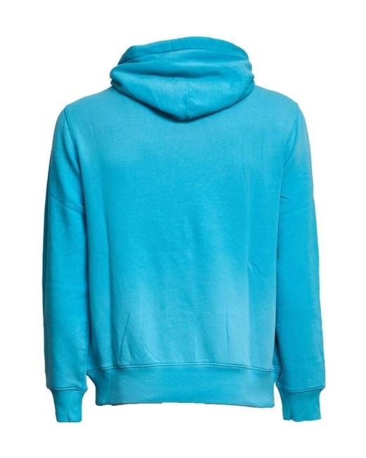 Polo Ralph Lauren Blue Polo Bear Printed Drawstring Hoodie for men