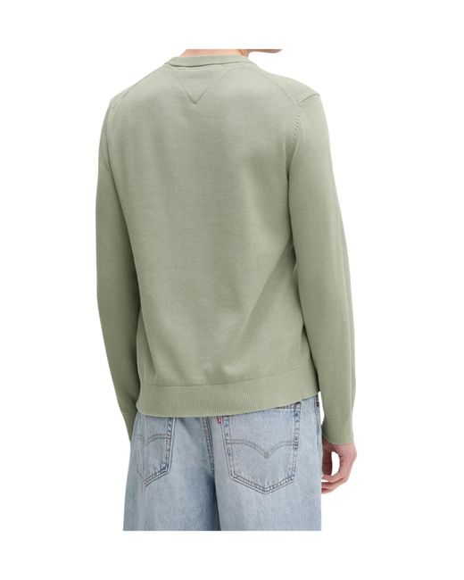 Tommy Hilfiger Green Long-Sleeve Knitted Pullover for men