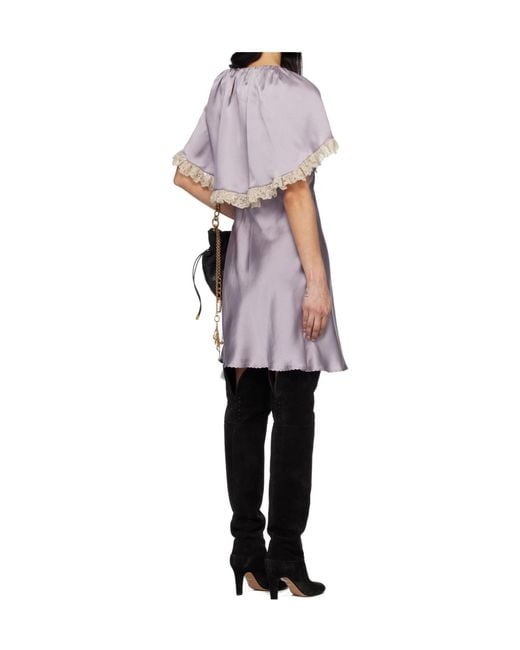 Chloé Multicolor Shawl Mini Dress