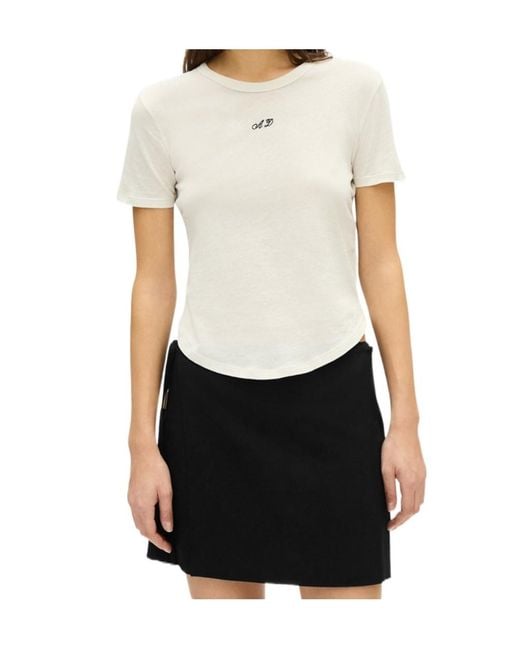 Ann Demeulemeester White Floor T-Shirt