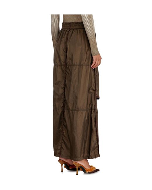 DIESEL Brown Oval D Zip-Front Skirt