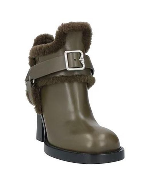 Burberry Green Ankle Boots