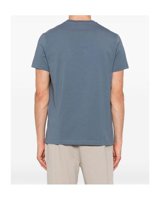 Canada Goose Blue Emersen Embroidered Wordmark T-Shirt for men