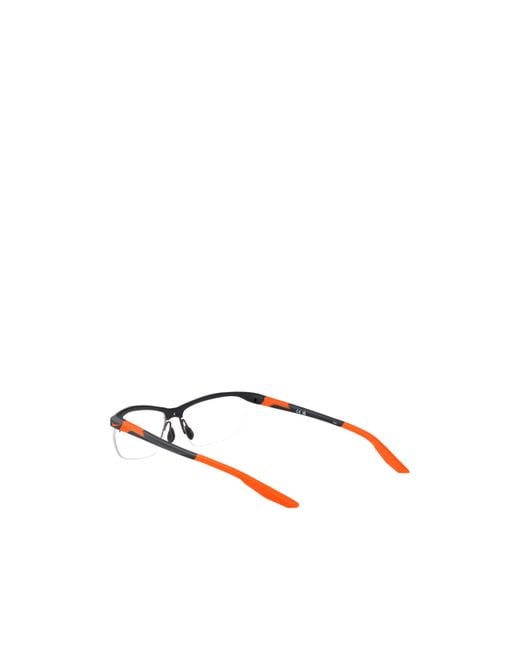 Nike White Rectangular Frame Glasses for men
