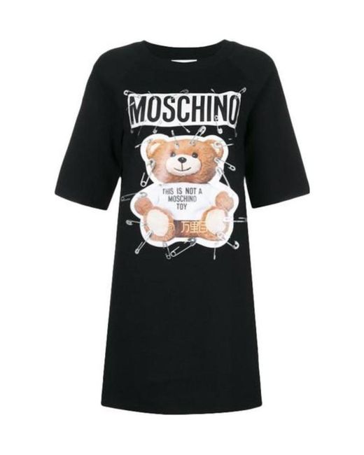 Moschino Black Printed Dress