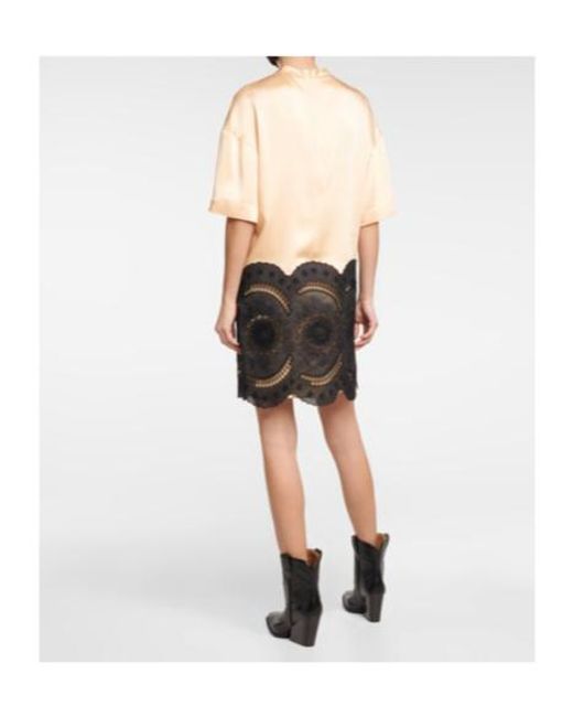 Stella McCartney Black Embroidered Minidress