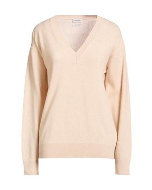 Burberry Natural Lightweight Cashmere Knitwear