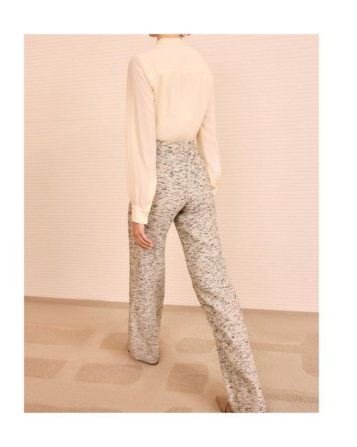Ulla Johnson Natural Straight-Leg Casual Pants