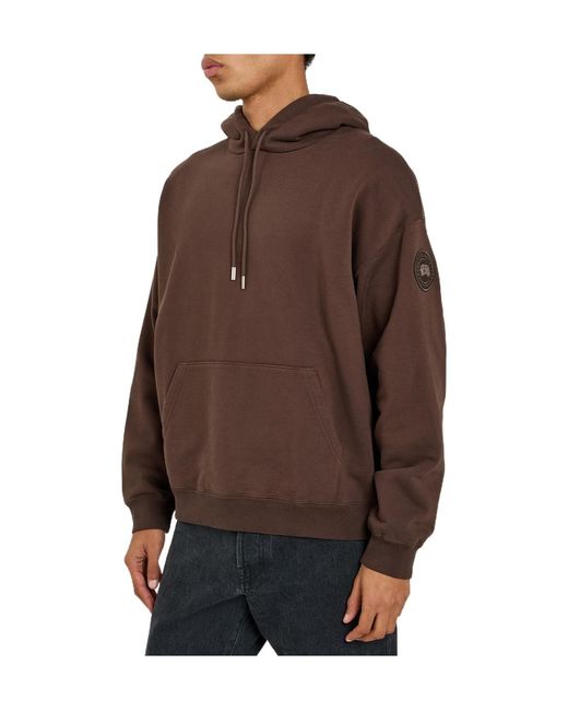 Canada Goose Brown Hooded Cotton Sweatshirt for men