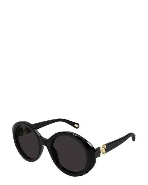 Chloé Black Chloé Eyewear Round Frame Sunglasses