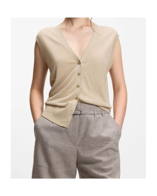 Boss Natural Fumi Knitted Vest