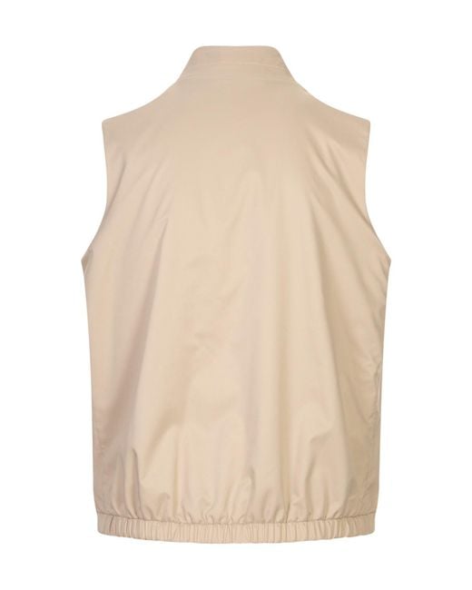 Kiton Natural Reversible High-Neck Vest for men