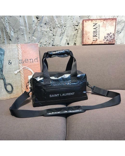 Saint Laurent Black Nuxx Duffle Bag for men