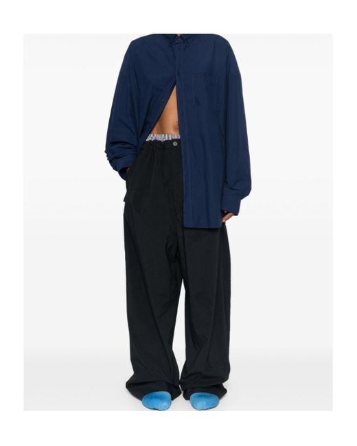 Balenciaga Black Straight-Leg Pants for men
