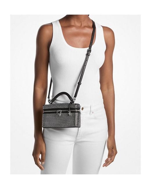 Michael Kors Black Michael Jana Extra-Small Embellished Convertible Crossbody Bag