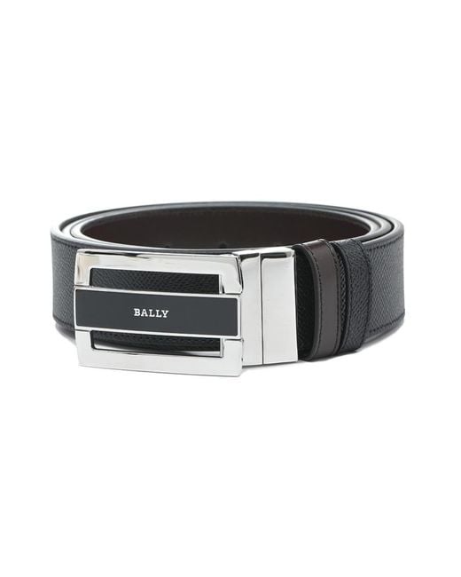 Bally Black Logo Belt for men