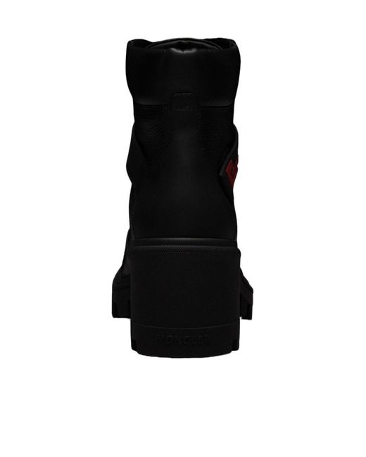 Moncler Black Carol 50Mm Leather Ankle Boots