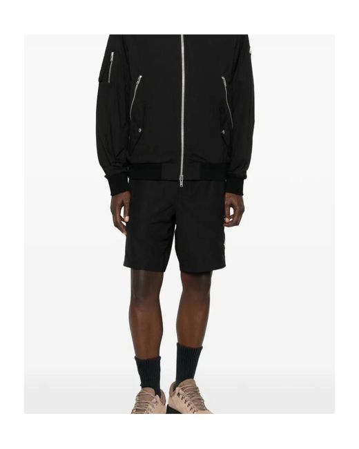 Moose Knuckles Black Cargo Shorts for men
