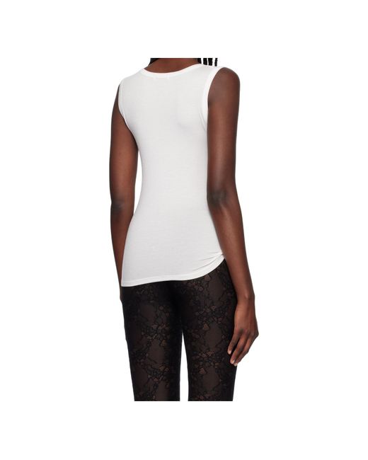 Ambush White Heart-Shaped Pattern Vest