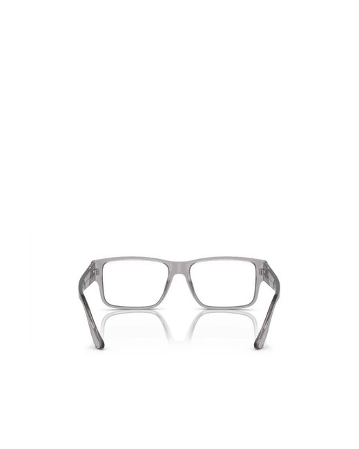 Versace White Square Frame Flat Mirror for men