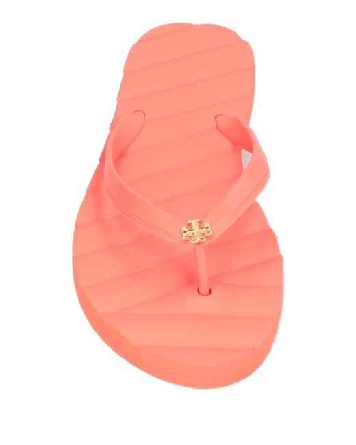 Tory Burch Pink Slides And Slippers