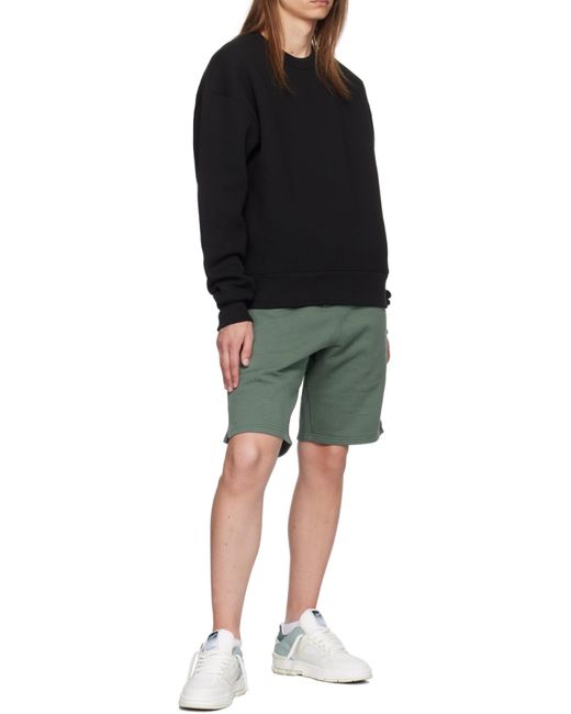 AMI Black Ami De Coeur Cotton Blend Sweatshirt for men