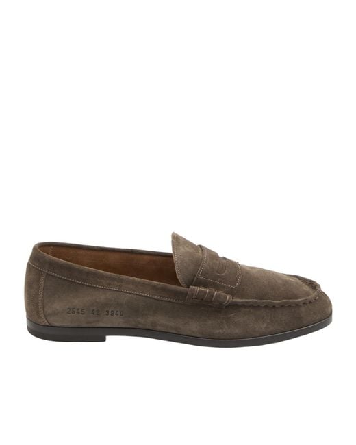 Common Projects Brown Almond Toe Loafers for men
