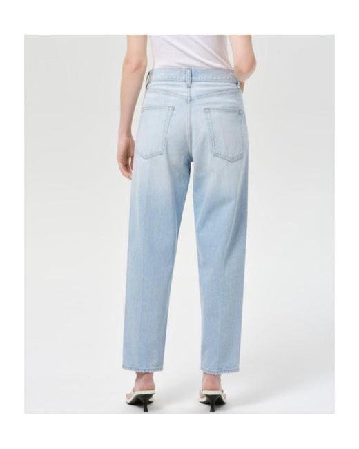 Agolde Blue X Maria Mcmanus 80S Tapered Jeans