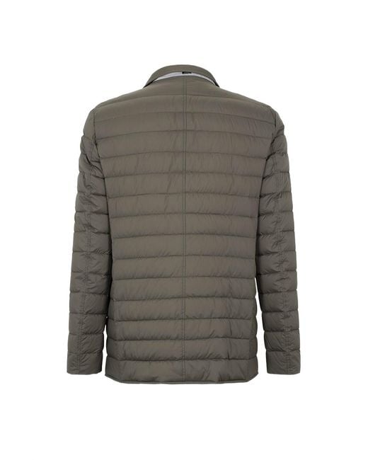 Herno Green Quilted Cotton Clothing for men