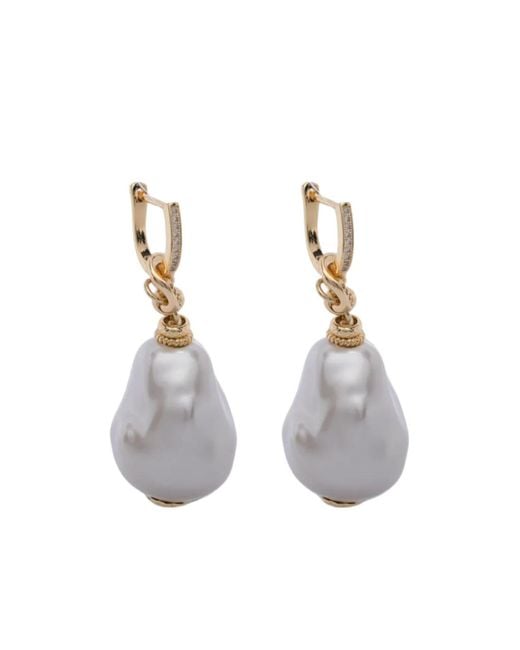 Gas Bijoux White 'Bo Hina Biwa' Earrings