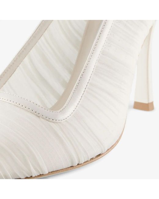 Jimmy Choo White Lotta 100 Tulle Pumps