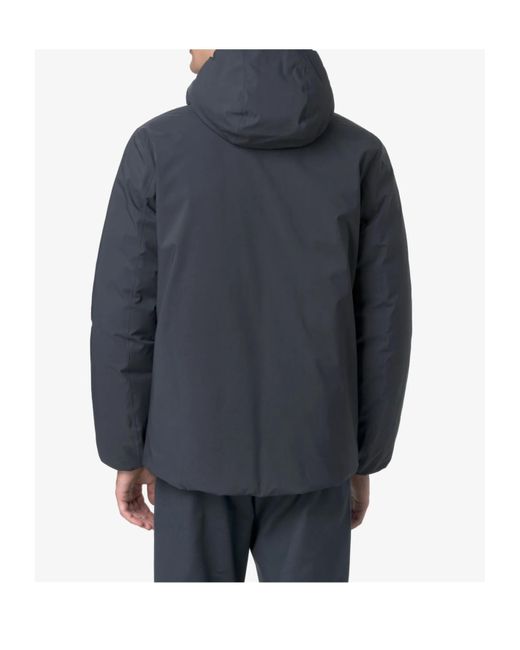 K-Way Blue Jack St Thermo Reversible Hooded Down Jacket for men