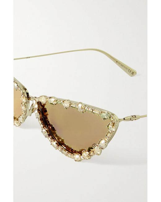 Dior Brown Cat's Eye Sunglasses