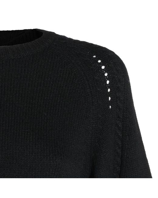 Twinset Black Lace Detail Knit Dress
