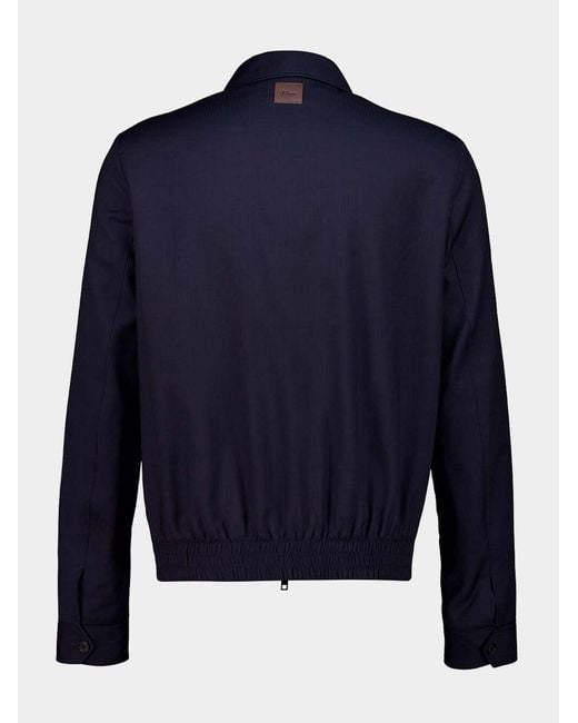 Dior Blue Zip-Up Jacket for men