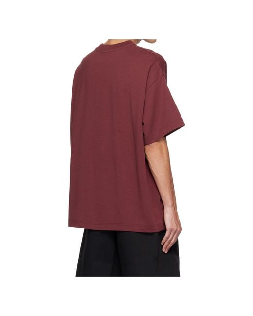 Casablanca Red Pebble Logo T-Shirt for men