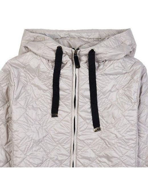 Max Mara Gray Hooded Jacket