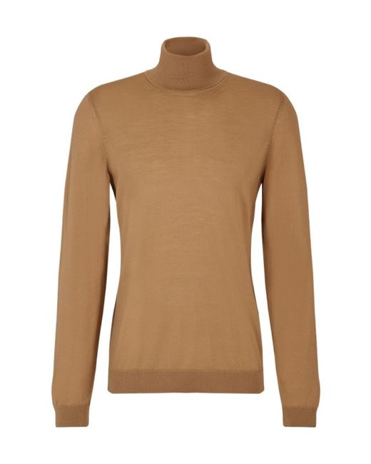 Boss Brown Boss Roll-Neck Knitted Jumper for men