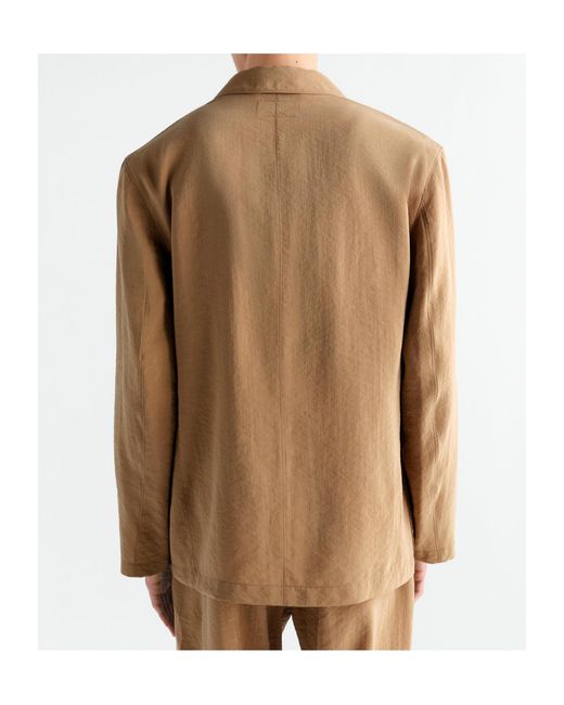 Lemaire Natural Light Double-Breasted Jacket for men