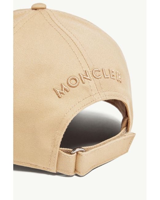 Moncler Natural Logo Patch Baseball Cap for men