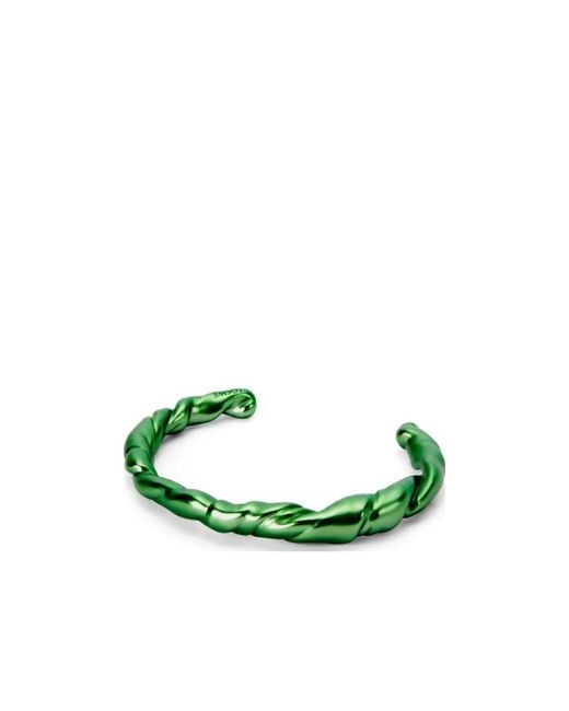 Loewe Green Thin Nappa Twist Cuff