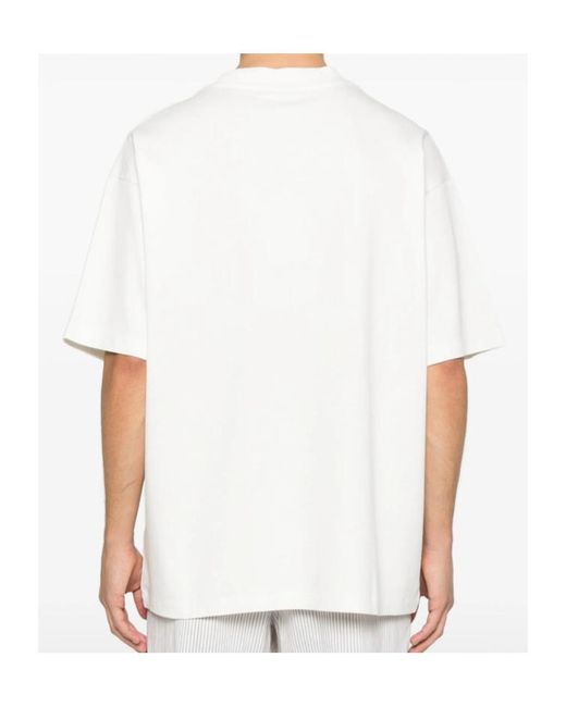 Drole de Monsieur White Drôle De Monsieur Slogan Hibiscus T-Shirt for men