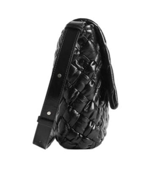 Bottega Veneta Black Rumple Messenger for men
