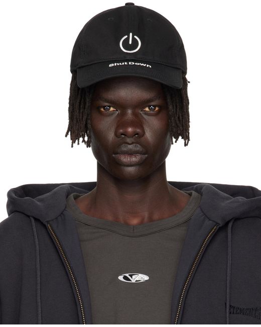 Vetements Black Logo Baseball Cap for men
